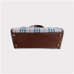 BURBERRY TWO HANDLE TITLE BAG